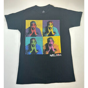 Tupac Shakur Poetic Justice Tee Size M Black Rap Hip Hop Shirt Warhol Style